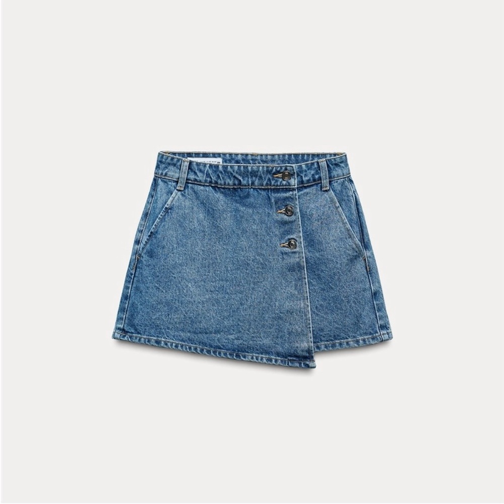 Zara Blue Denim Skirt